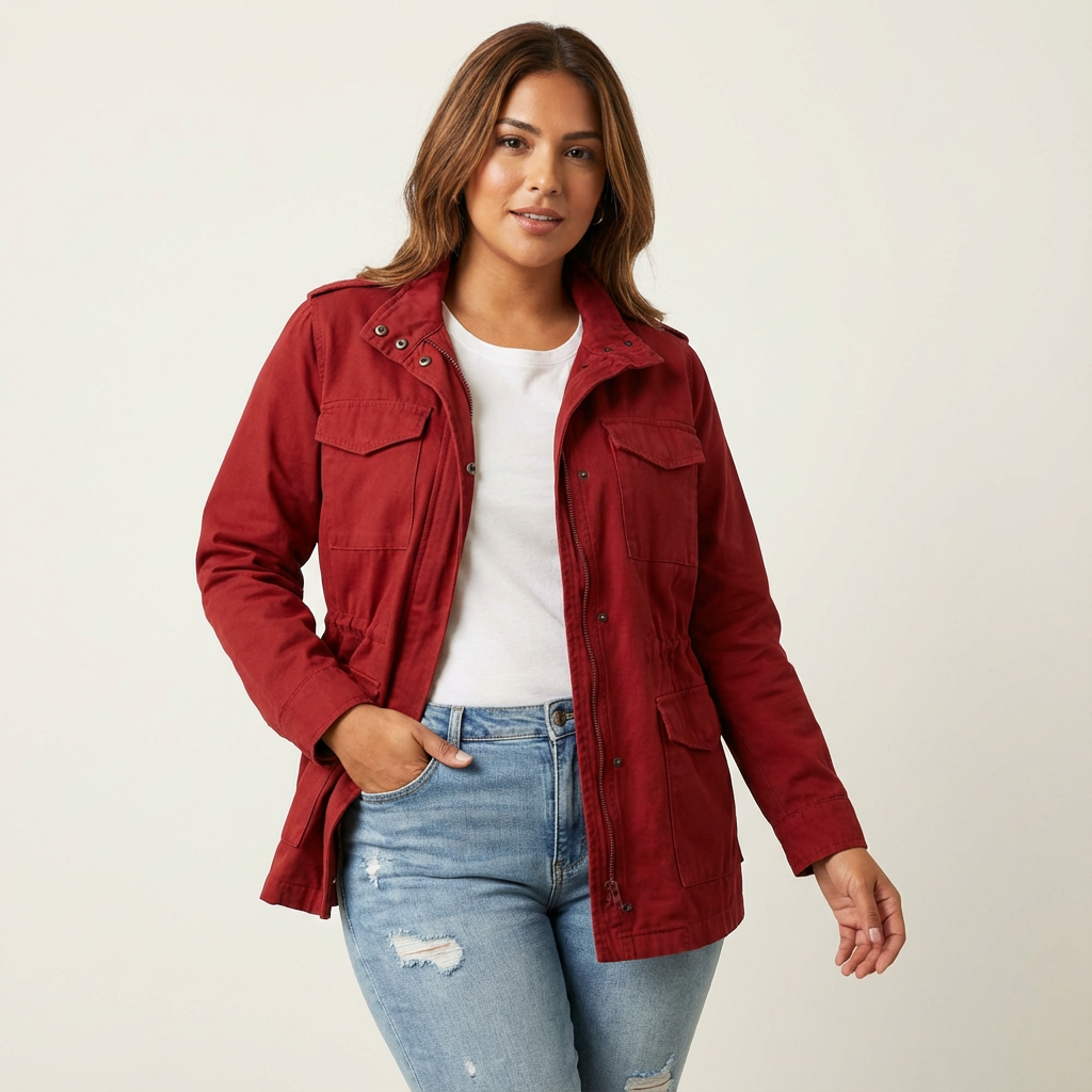 Livy | Women's Zip Utility Jacket with Flap Pockets
