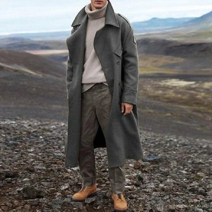 Barnaby | Double-Breasted Wool-Look Overcoat