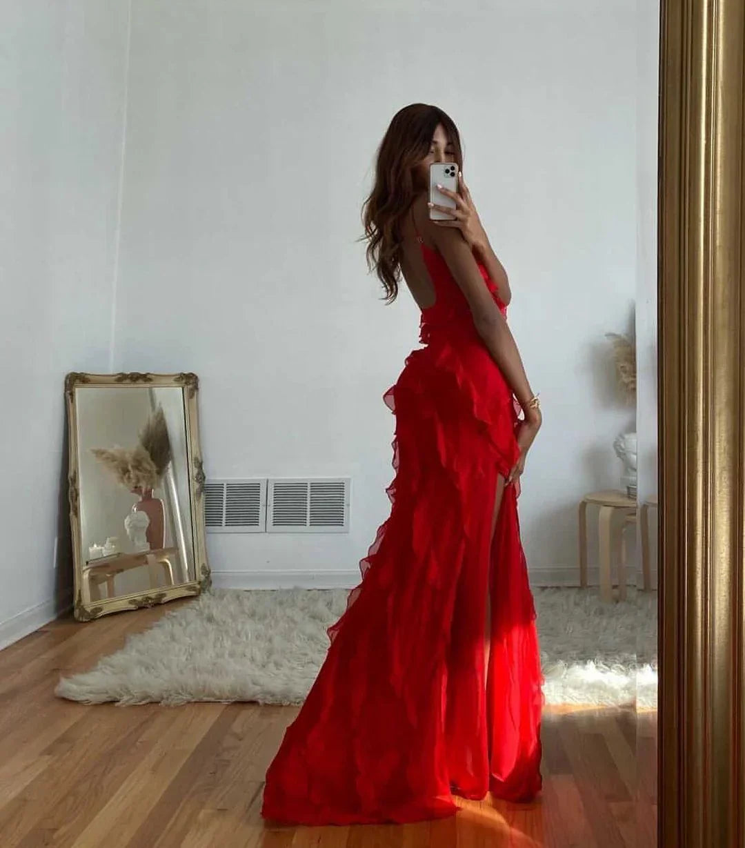 Margaux | Women's Off-Shoulder Backless Maxi Dress