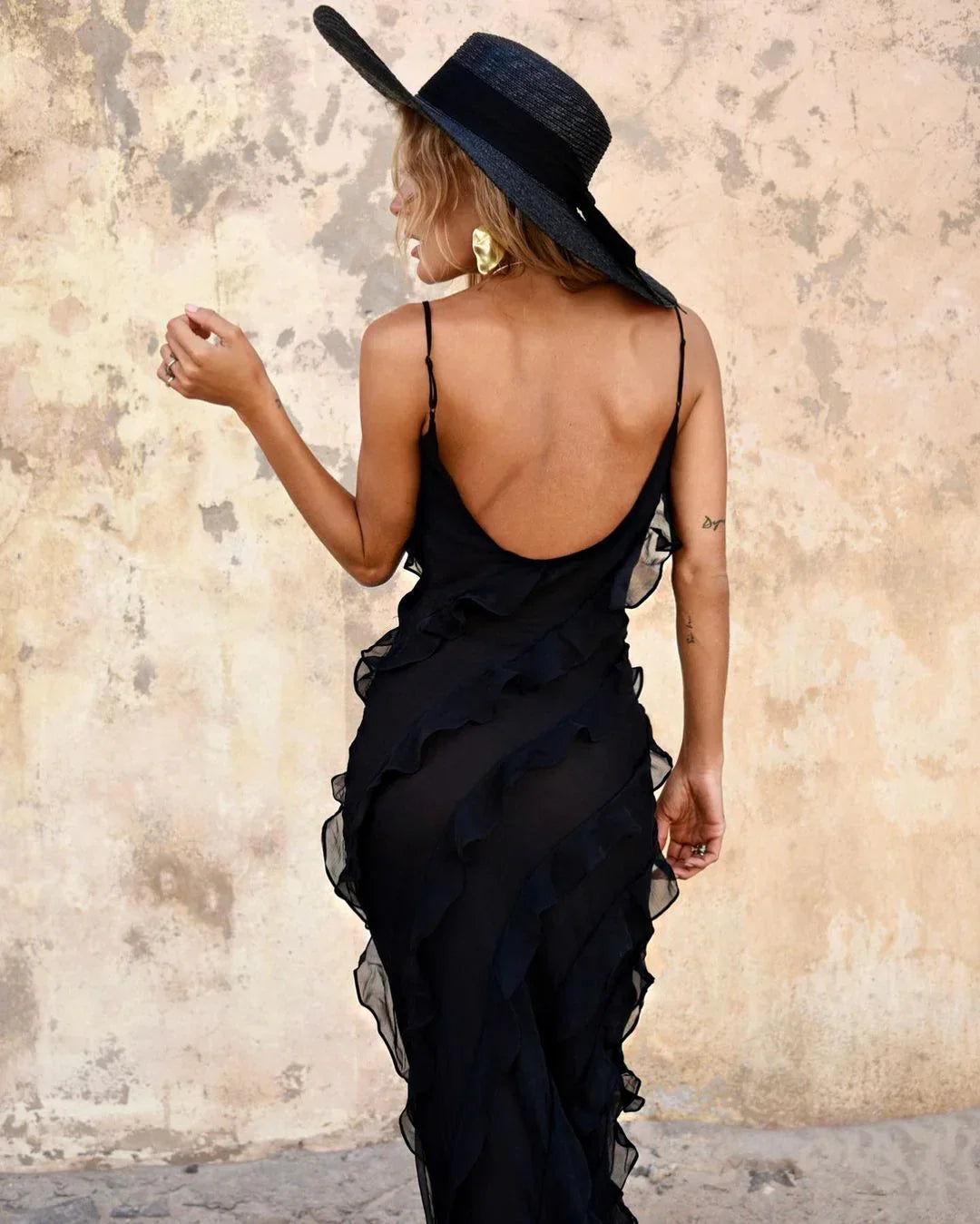 Margaux | Women's Off-Shoulder Backless Maxi Dress