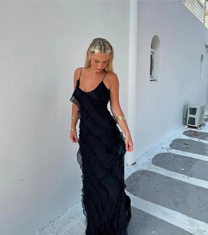 Margaux | Women's Off-Shoulder Backless Maxi Dress