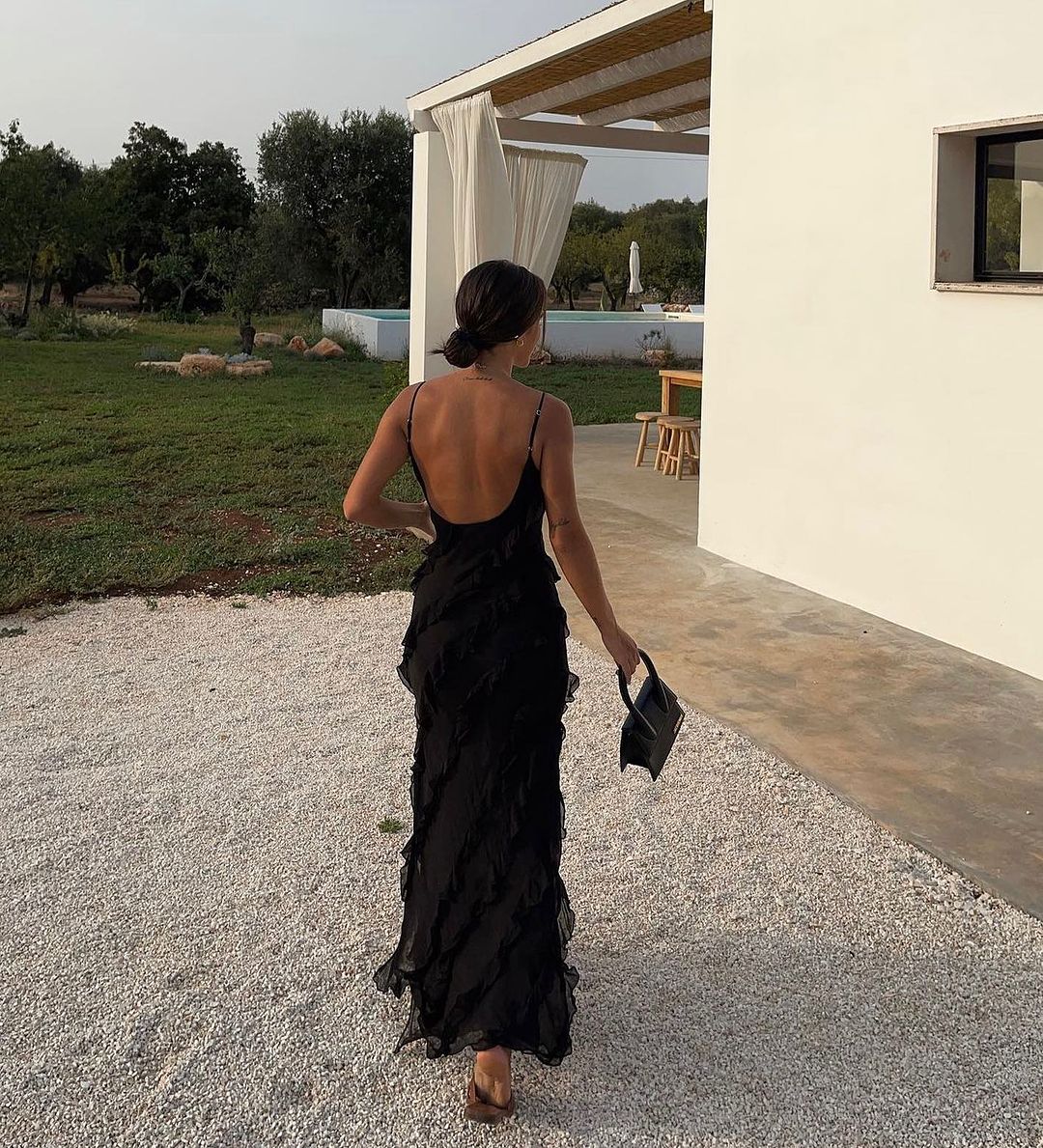 Margaux | Women's Off-Shoulder Backless Maxi Dress