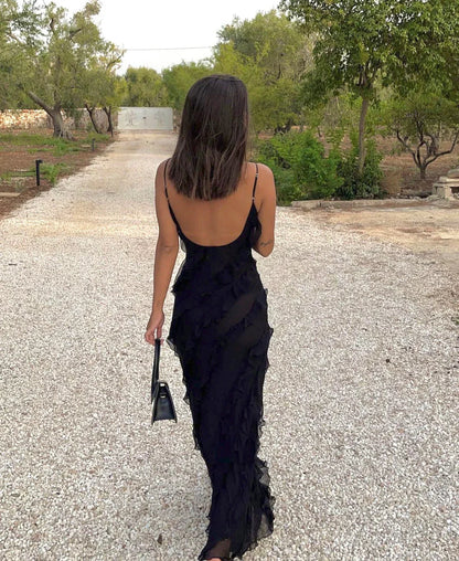 Margaux | Women's Off-Shoulder Backless Maxi Dress