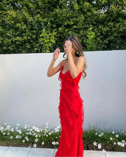 Margaux | Women's Off-Shoulder Backless Maxi Dress