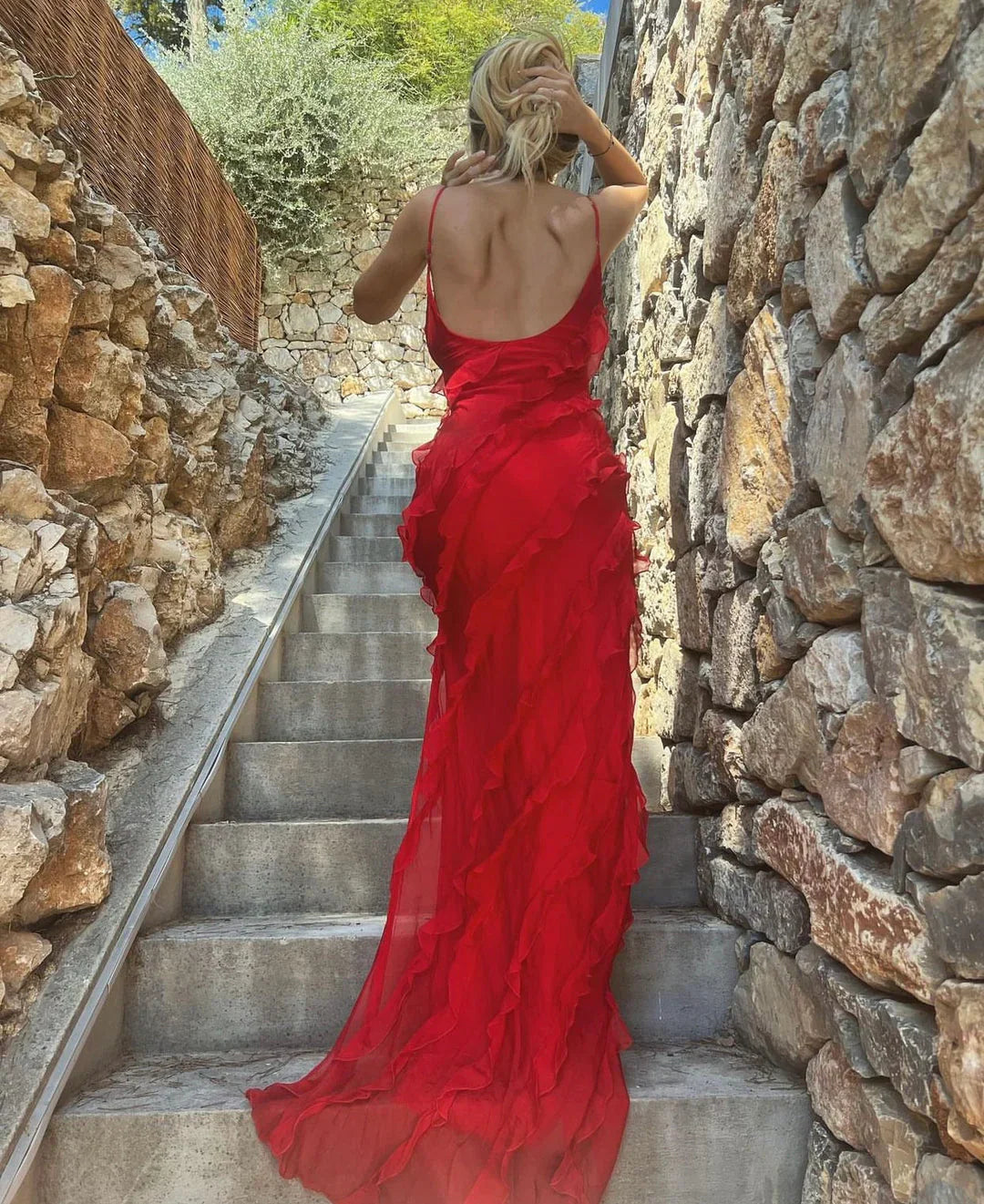 Margaux | Women's Off-Shoulder Backless Maxi Dress