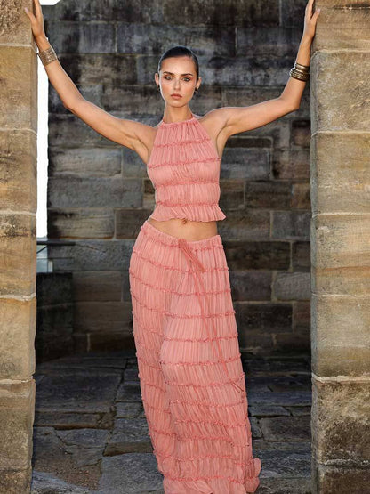 Milana | Women's Ruffle Two-Piece Set