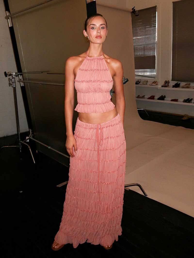 Milana | Women's Ruffle Two-Piece Set