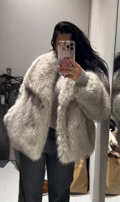Miles | Women's Oversized Faux Fur Coat