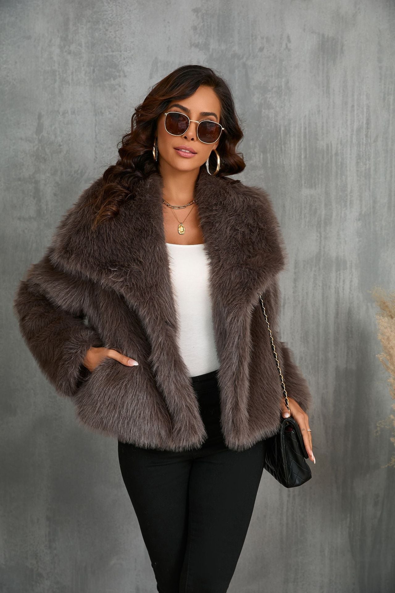 Miles | Women's Oversized Faux Fur Coat