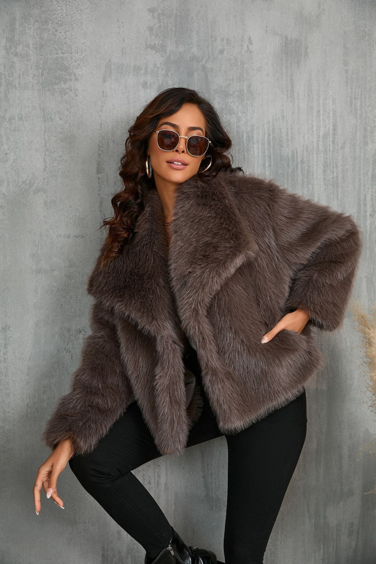 Miles | Women's Oversized Faux Fur Coat