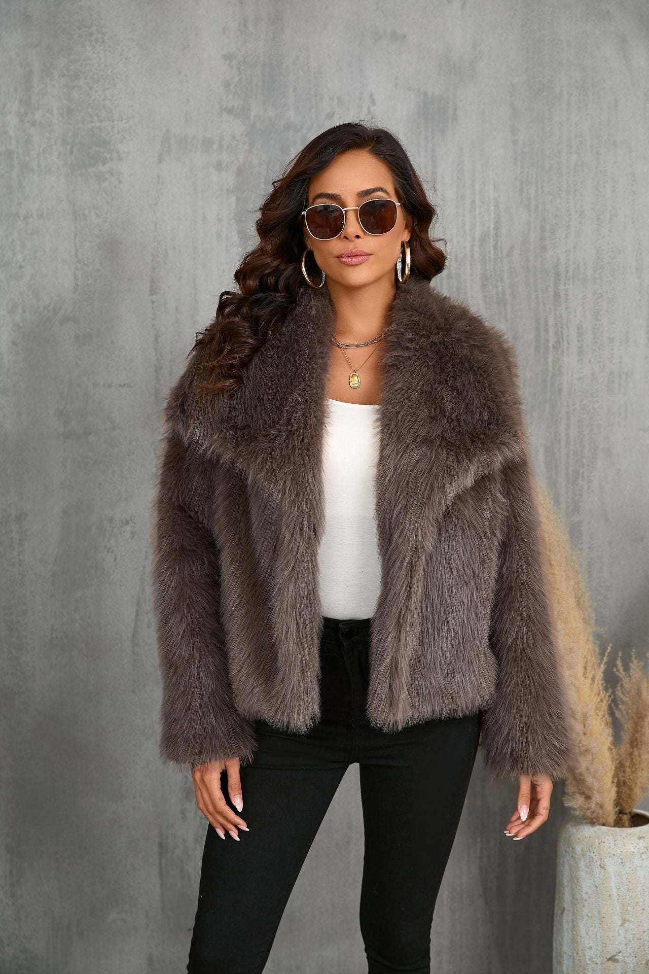 Miles | Women's Oversized Faux Fur Coat