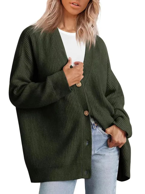 Olivia | Women's V-Neck Cashmere Cardigan