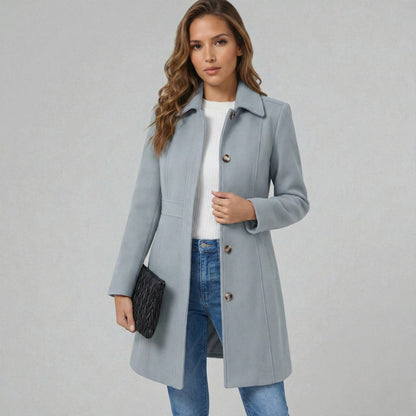Josephine | Women's Elegant A-Line Button Coat
