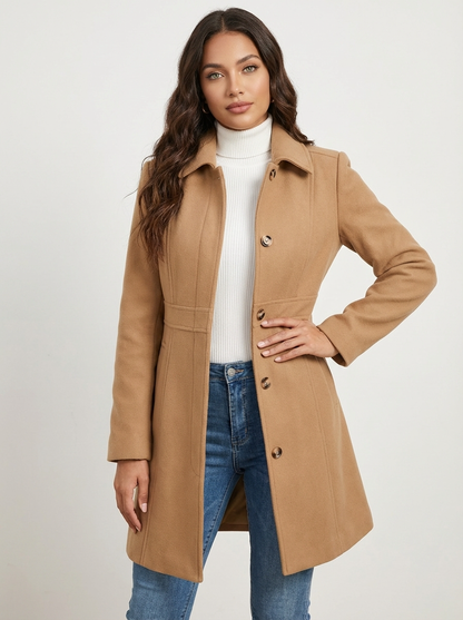 Josephine | Women's Elegant A-Line Button Coat