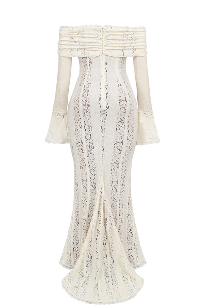 Sarai | Women's Off-Shoulder Lace Maxi Dress