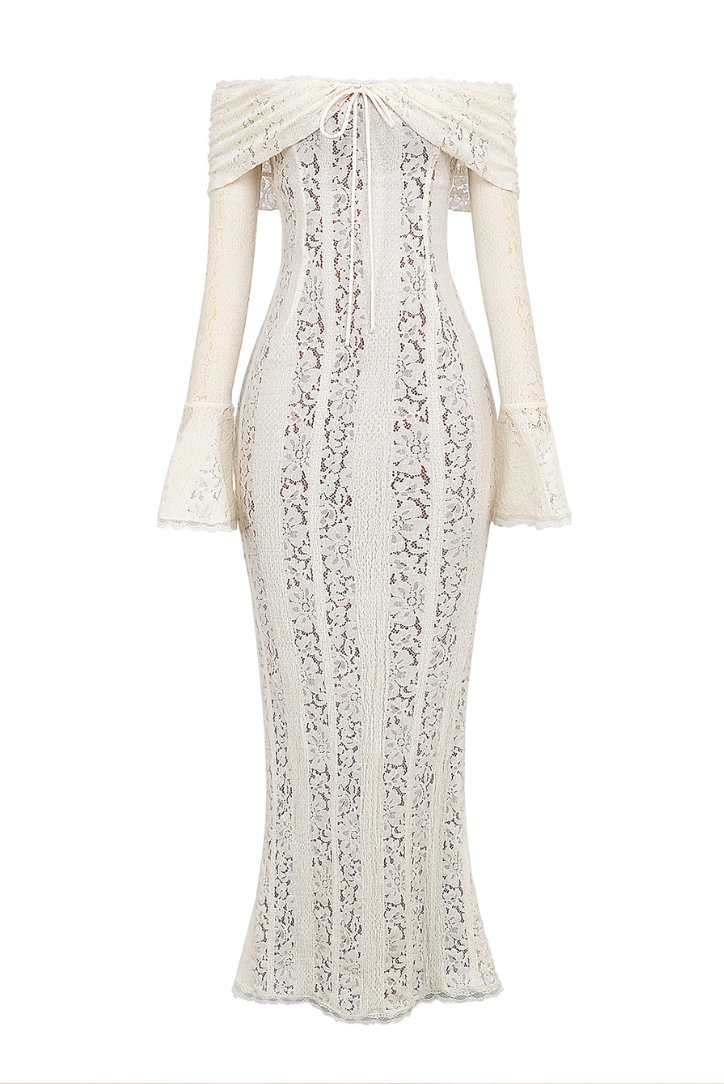 Sarai | Women's Off-Shoulder Lace Maxi Dress
