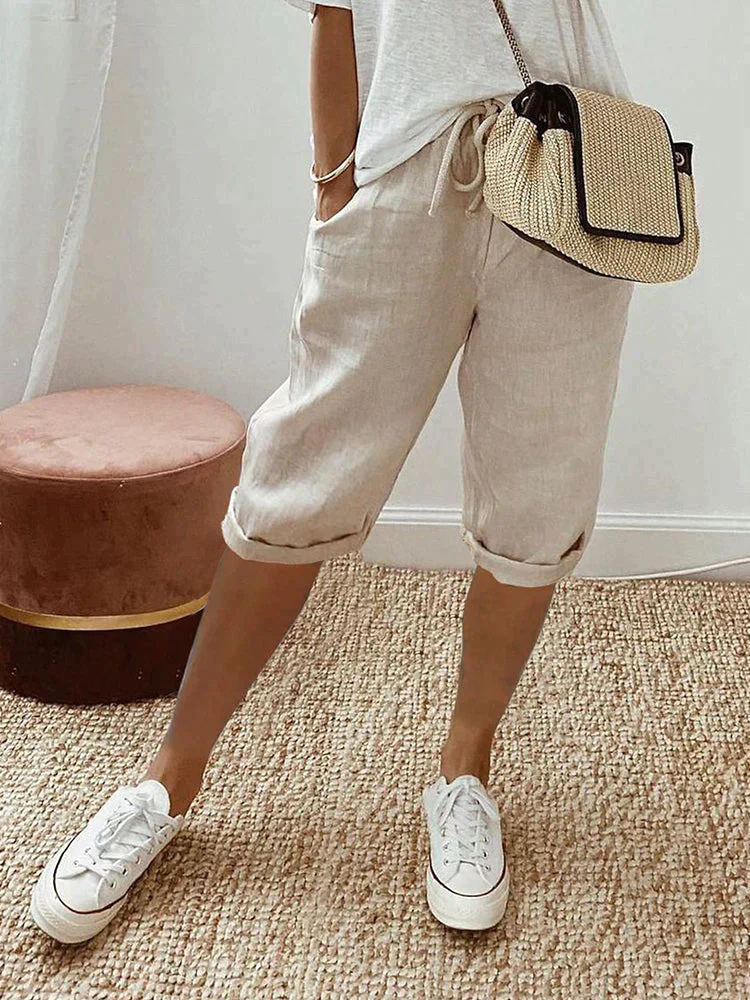 Ava | Women's Linen Bermuda Shorts for Spring