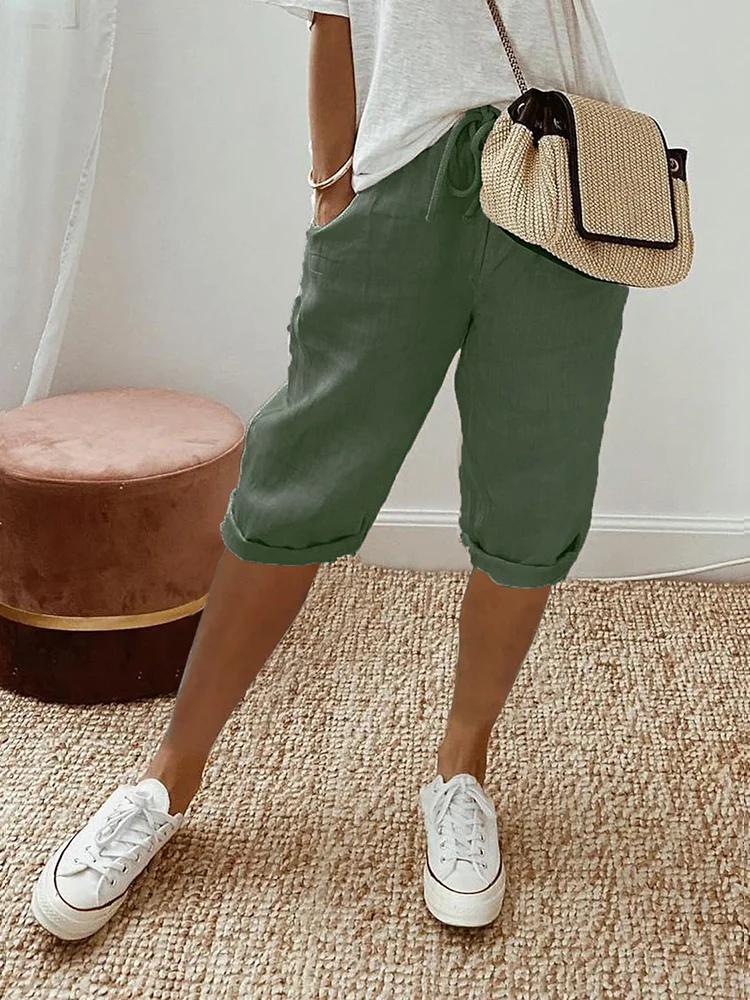 Ava | Women's Linen Bermuda Shorts for Spring