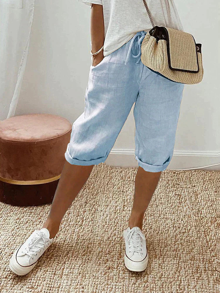 Ava | Women's Linen Bermuda Shorts for Spring