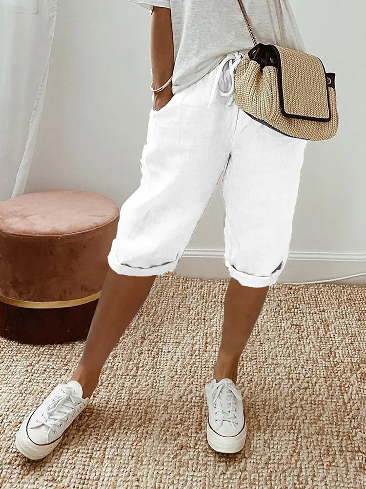 Ava | Women's Linen Bermuda Shorts for Spring