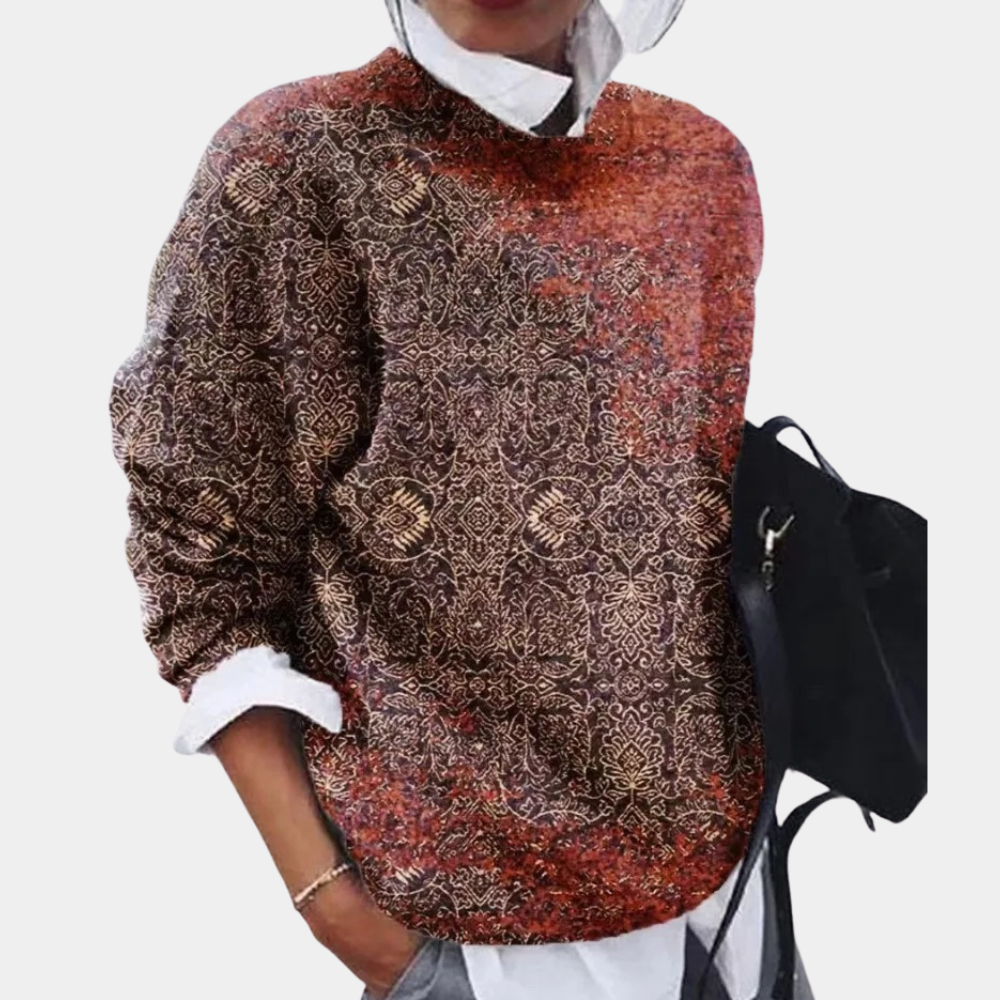 Alice | Women's Printed Crewneck Sweater