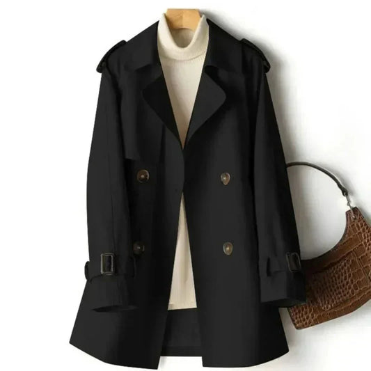 Reba | Women's Double-Breasted Coat Trench Coat