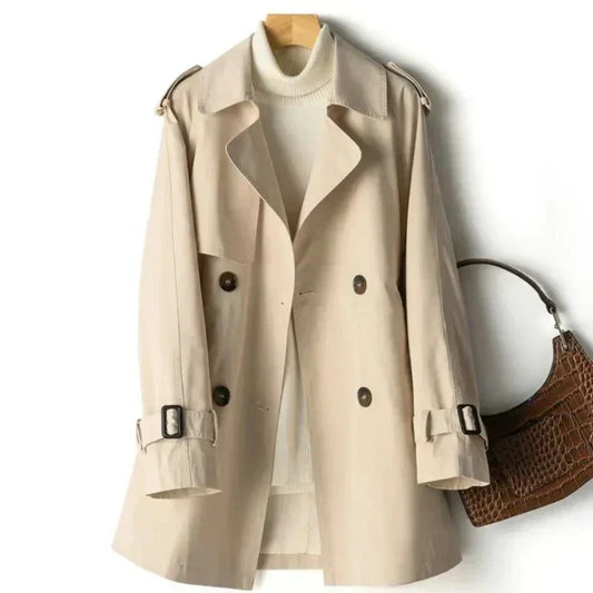 Reba | Women's Double-Breasted Coat Trench Coat
