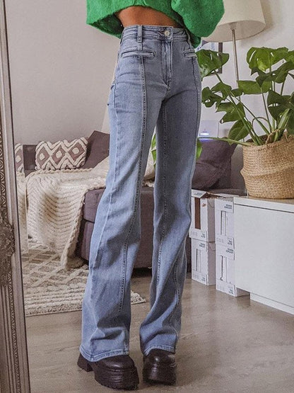 Star Patch Flare Jeans