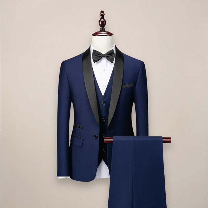 François Blanchet Three-Piece Formal Tuxedo Suit
