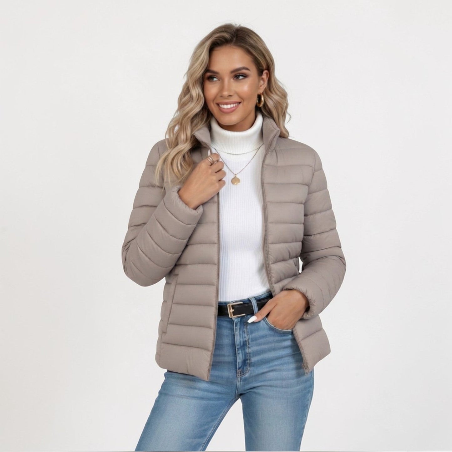 Isabella Moreau | Women's Lightweight Quilted Winter Jacket