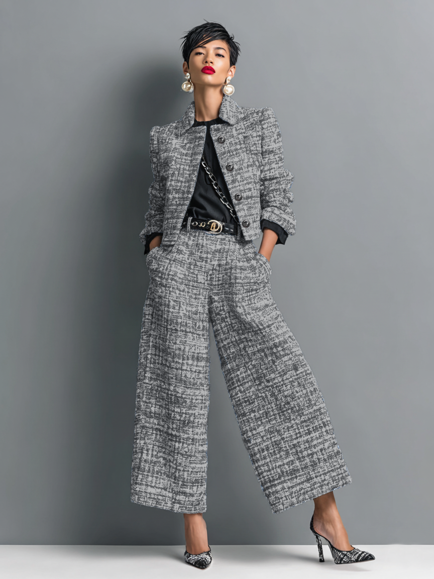 Akira | Chic Wide Leg Two Piece Set