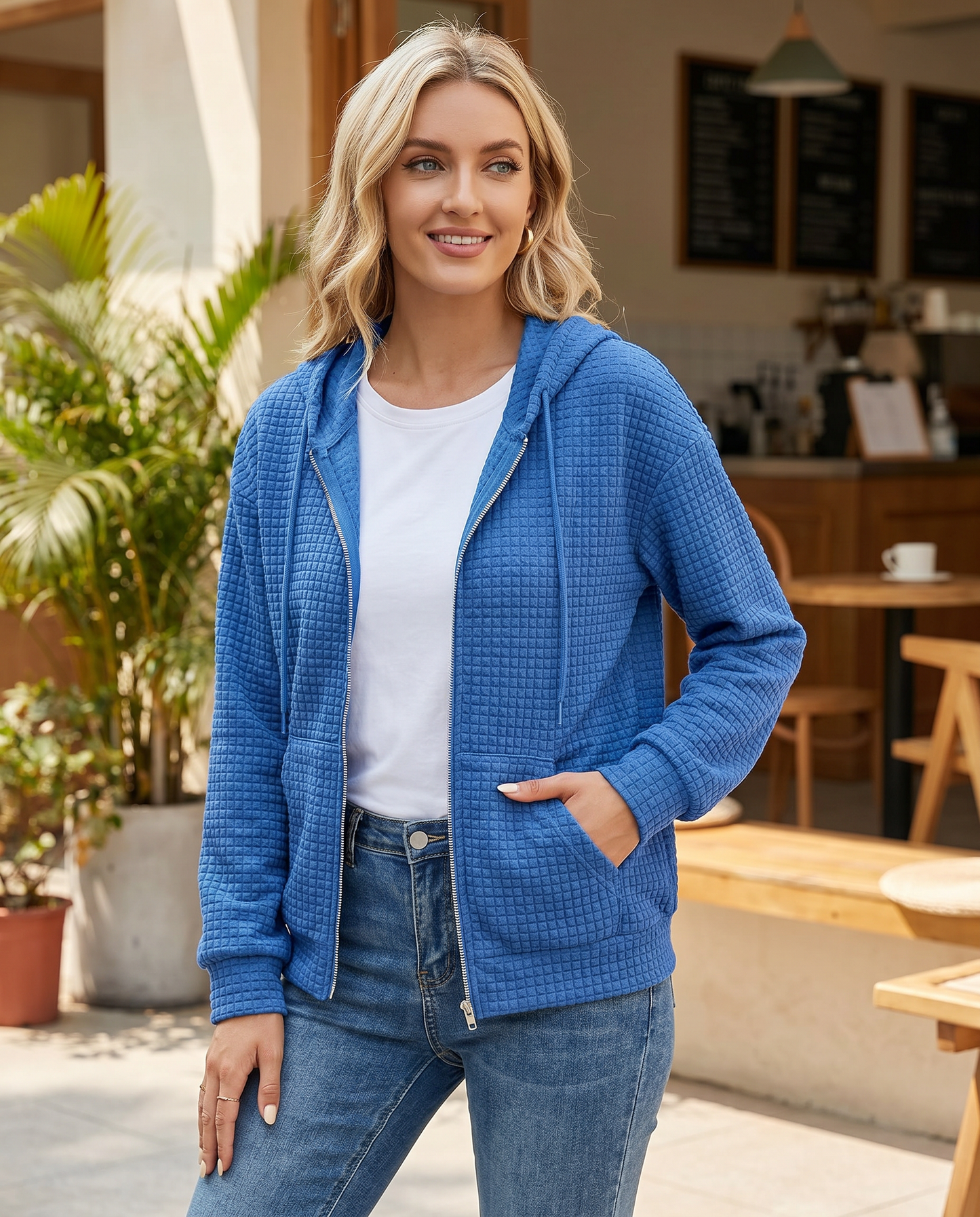 Women's Open-Front Long-Line Cardigan — Soft Draped Long-Sleeve Knit Wrap