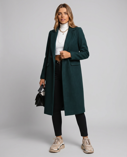 Short Classic Single-Breasted Trench Coat for Women