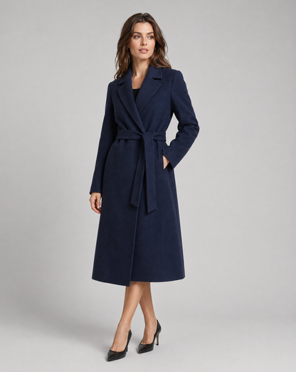 Long Classic Single-Breasted Winter Trench Coat