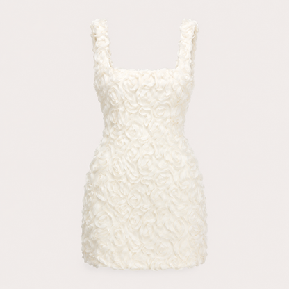 Floral Textured Cocktail Dress For Women