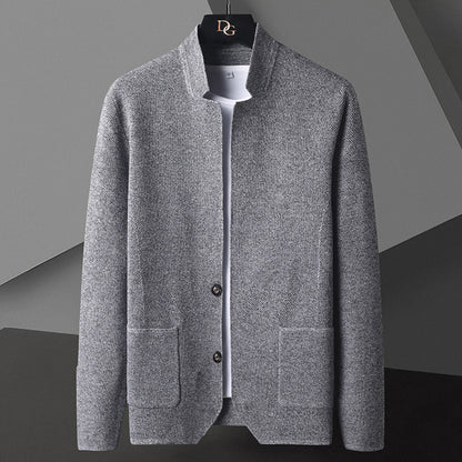 Hugo | Mandarin Collar Button-Down Jacket
