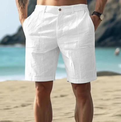 Men's Relaxed Fit Casual Linen Shorts