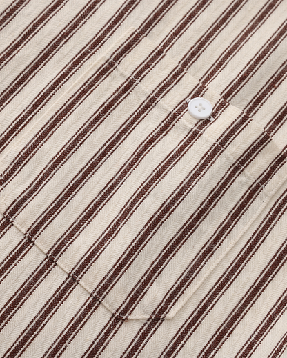Gabriel Fontaine | Men's Striped Linen Casual Shirt