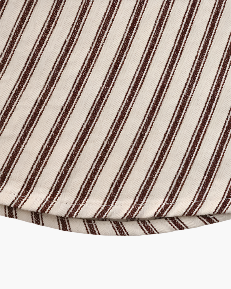 Gabriel Fontaine | Men's Striped Linen Casual Shirt