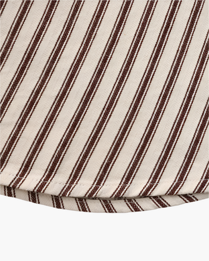 Gabriel Fontaine | Men's Striped Linen Casual Shirt