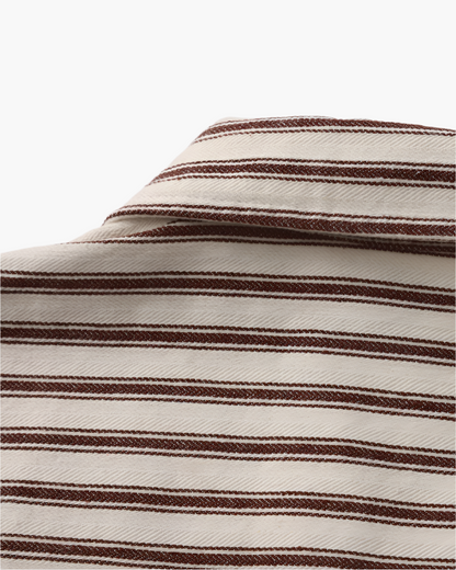 Gabriel Fontaine | Men's Striped Linen Casual Shirt