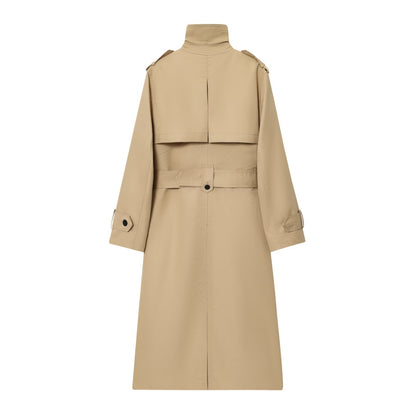 Winifred | Long Double Breasted Trench Coat Belted Waist