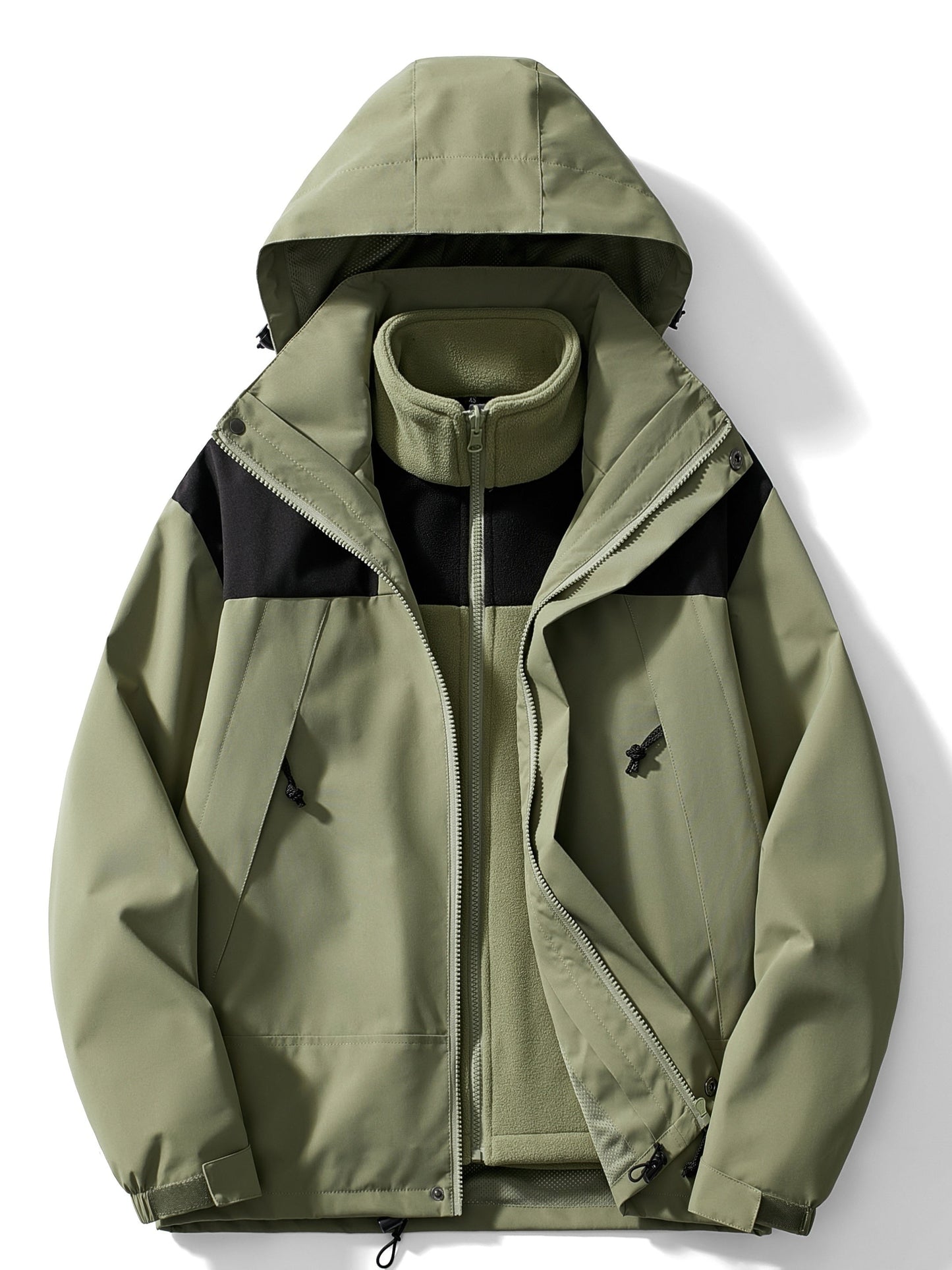 Women's 3-in-1 Fleece Winter Jacket with Hood