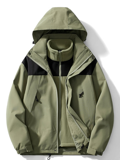Women's 3-in-1 Fleece Winter Jacket with Hood
