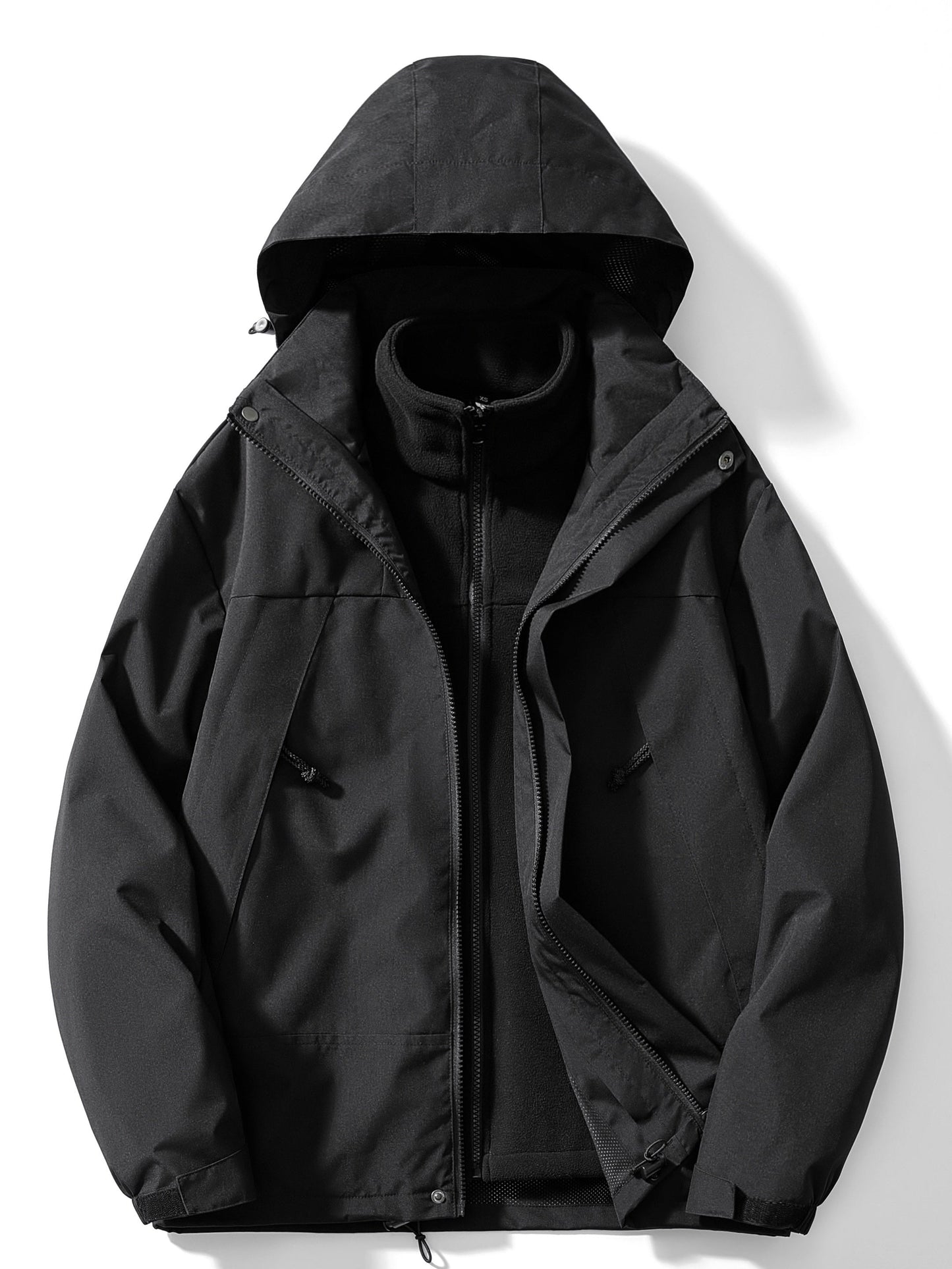 Women's 3-in-1 Fleece Winter Jacket with Hood