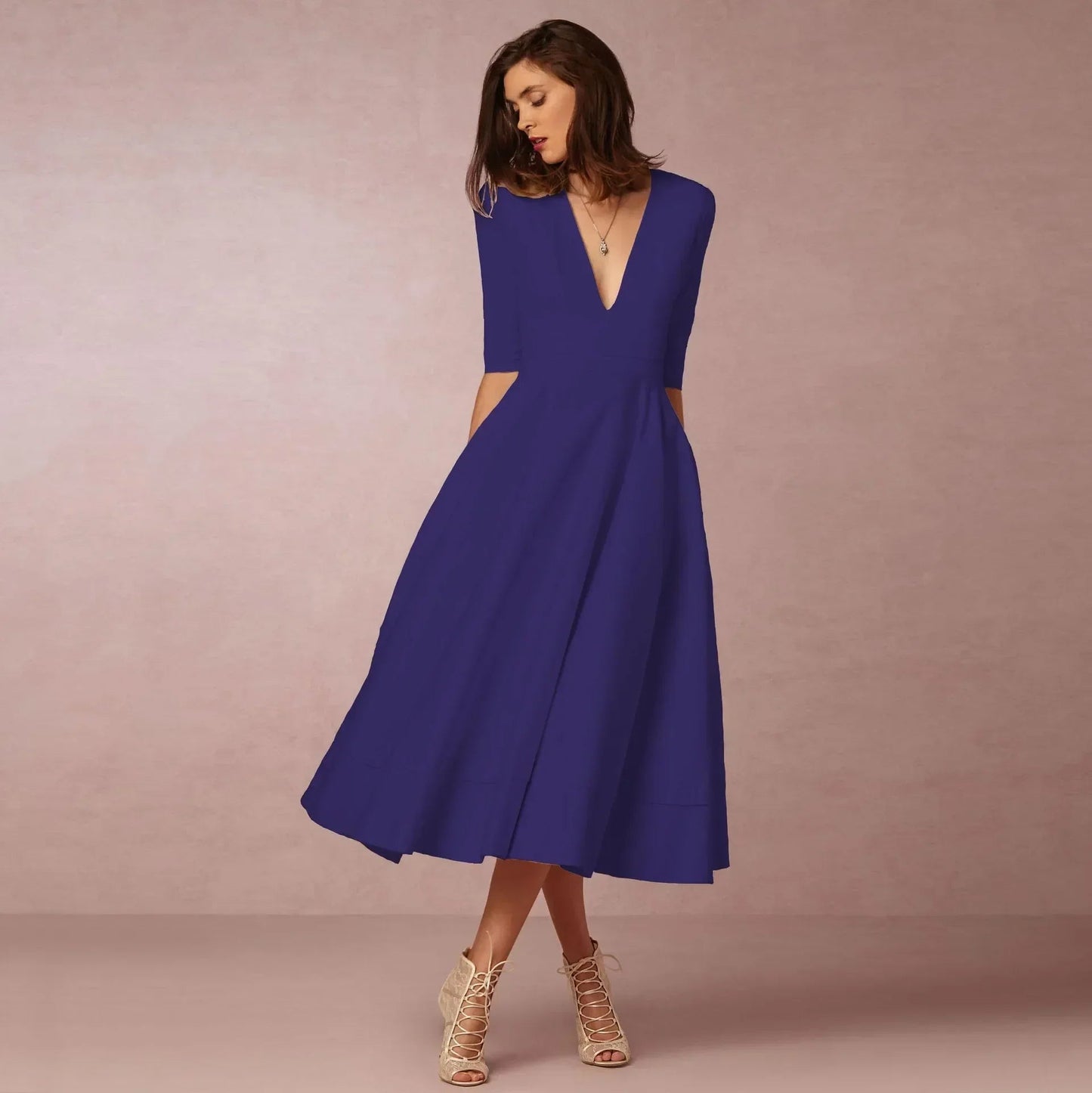 Holly | Women's Elegant Fitted Midi Dress