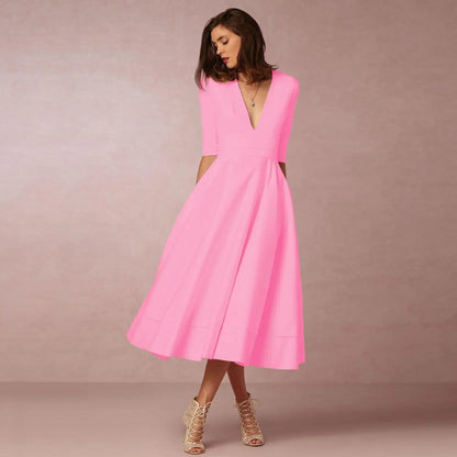 Holly | Women's Elegant Fitted Midi Dress
