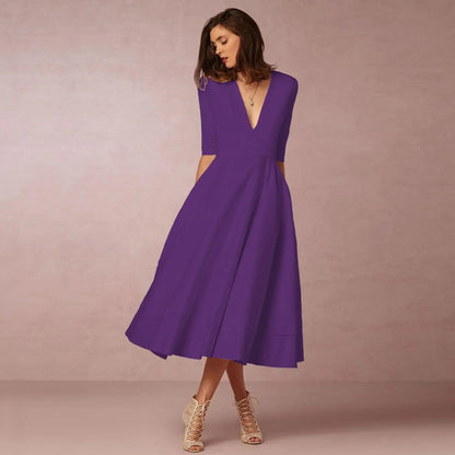 Holly | Women's Elegant Fitted Midi Dress