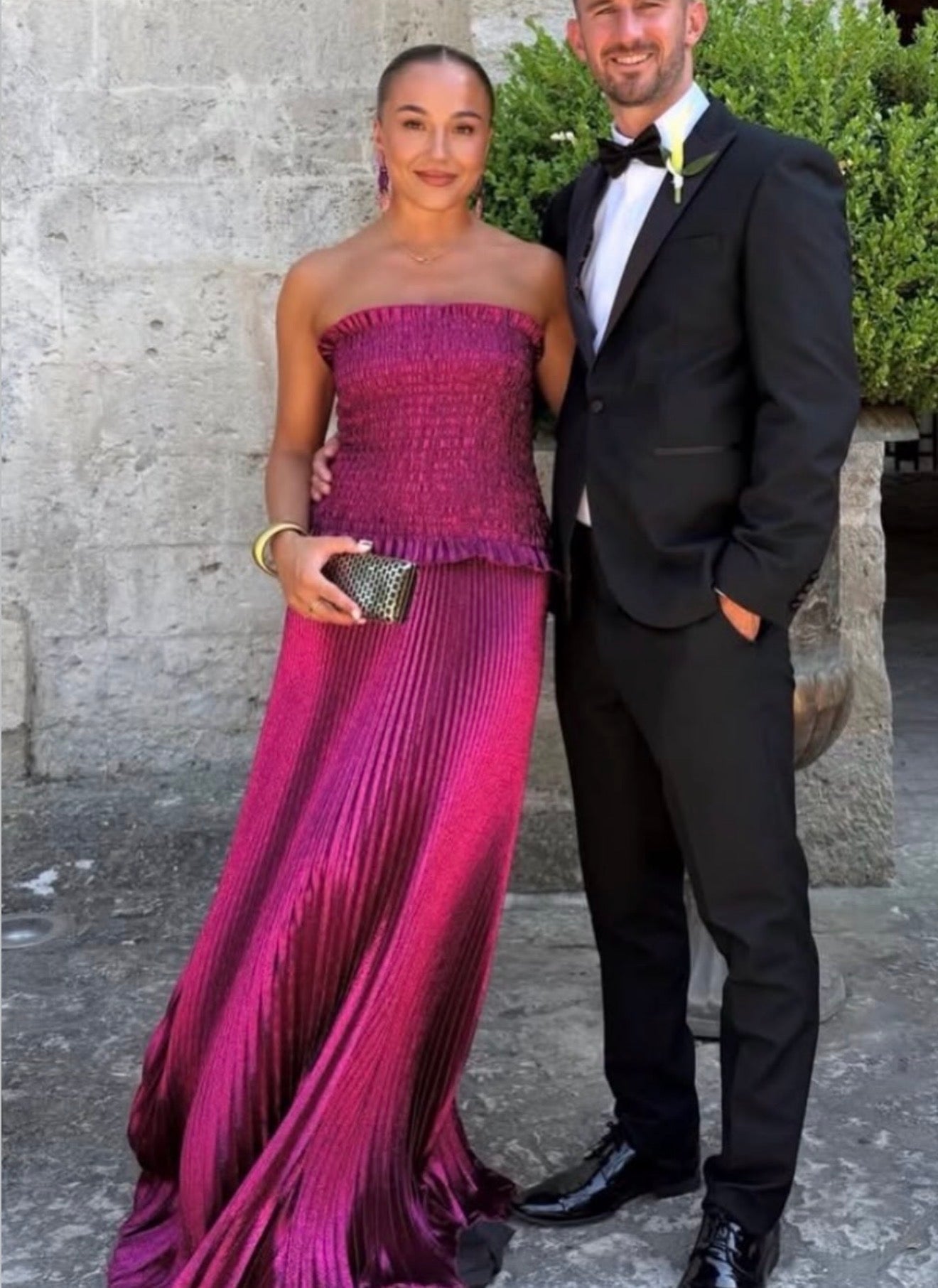 Maya | Strapless Glitter Maxi Dress