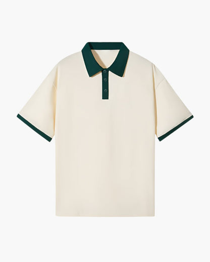 Devlin | Contrast Collar Casual Polo Shirt Men
